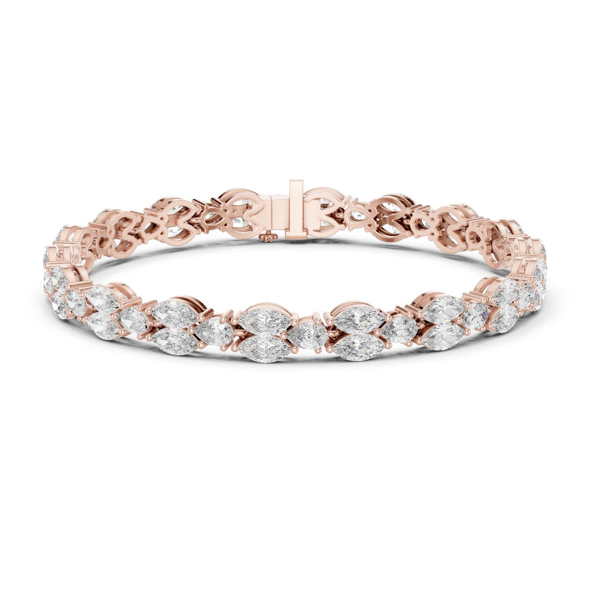 Marquise Tennis Lab Grown Diamond Bracelet