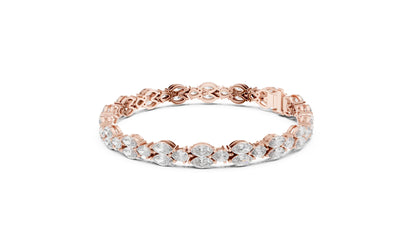 Marquise Tennis Lab Grown Diamond Bracelet