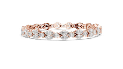 Marquise Tennis Lab Grown Diamond Bracelet