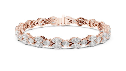 Marquise Tennis Lab Grown Diamond Bracelet
