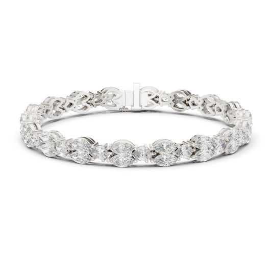 Marquise Tennis Lab Grown Diamond Bracelet