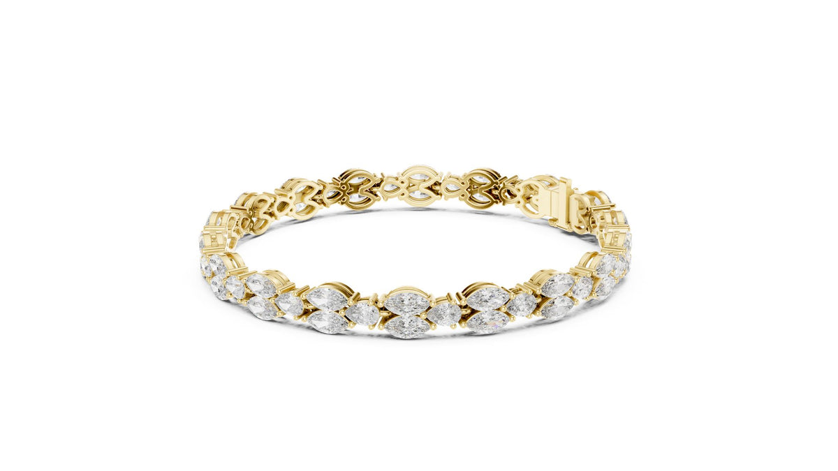 Marquise Tennis Lab Grown Diamond Bracelet