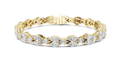 Marquise Tennis Lab Grown Diamond Bracelet