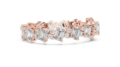 Emerald Tennis Lab Grown Diamond Bracelet