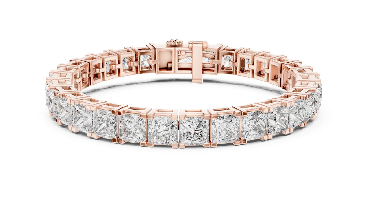 Princess Tennis Lab Grown Diamond Bracelet