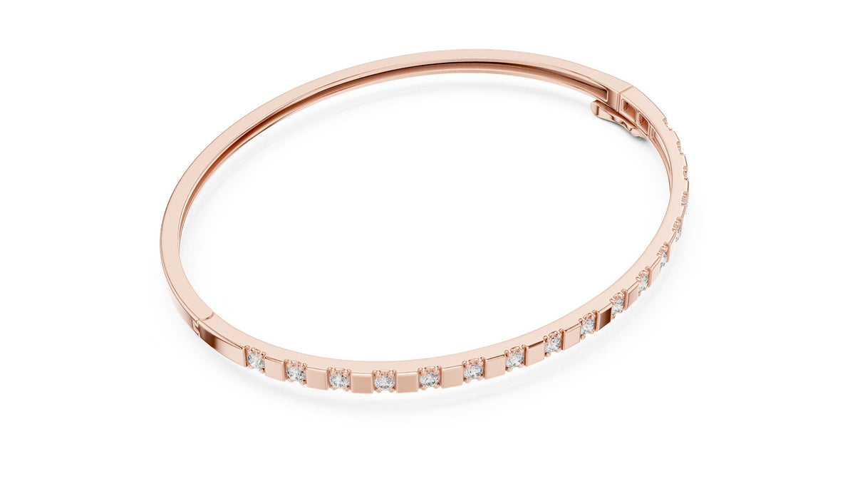 Princess Bangle Lab Grown Diamond Bracelet