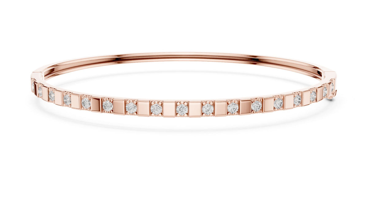 Princess Bangle Lab Grown Diamond Bracelet
