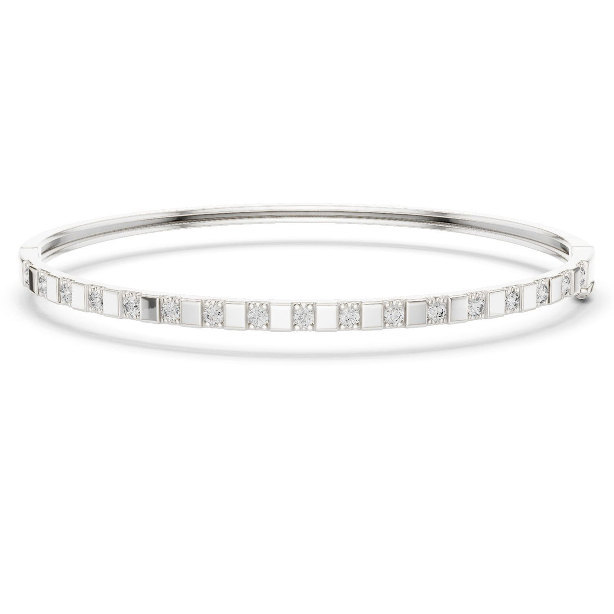 Princess Bangle Lab Grown Diamond Bracelet