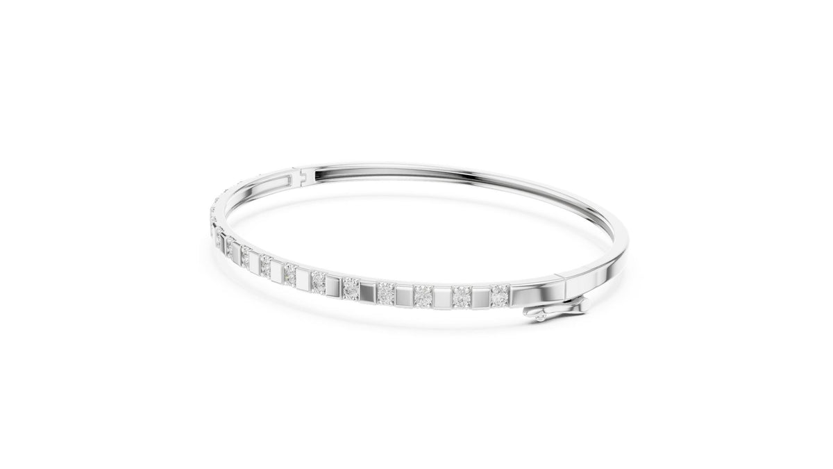 Princess Bangle Lab Grown Diamond Bracelet