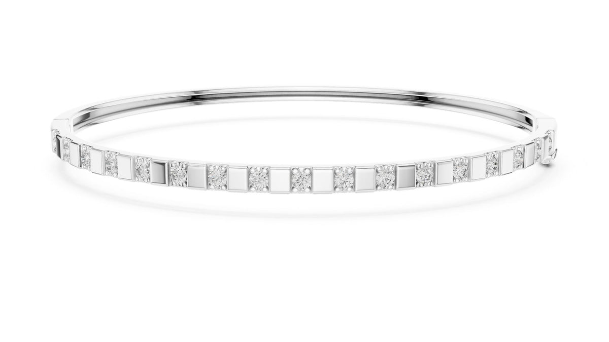 Princess Bangle Lab Grown Diamond Bracelet