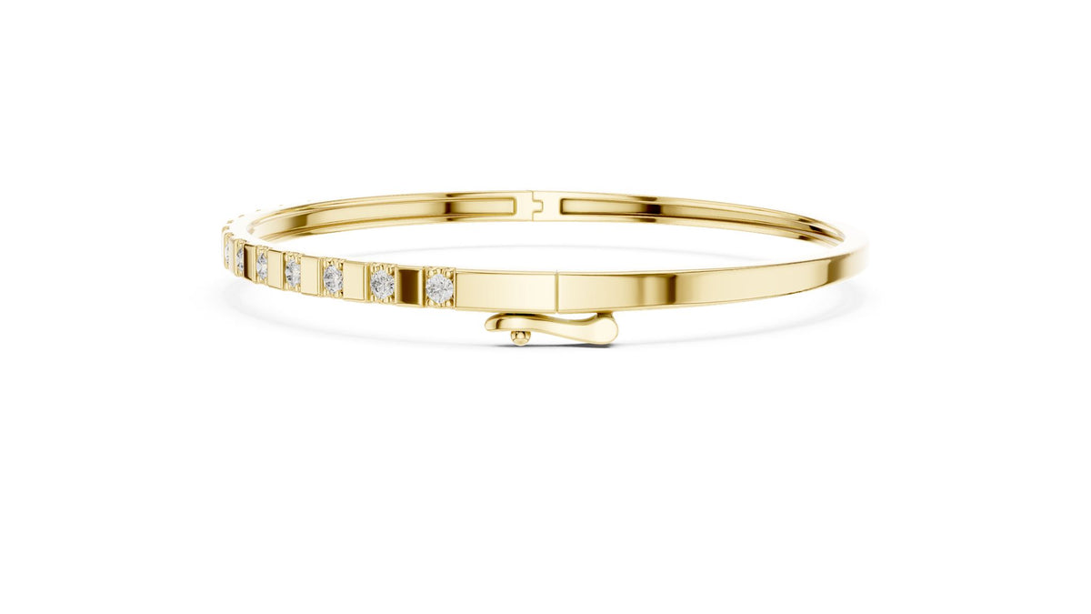 Princess Bangle Lab Grown Diamond Bracelet