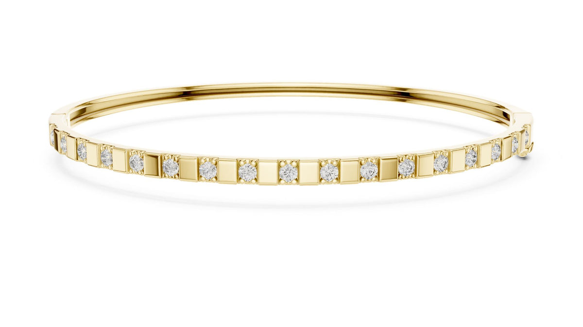 Princess Bangle Lab Grown Diamond Bracelet