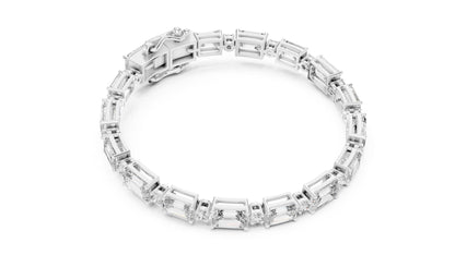 Emerald Tennis Lab Grown Diamond Bracelet