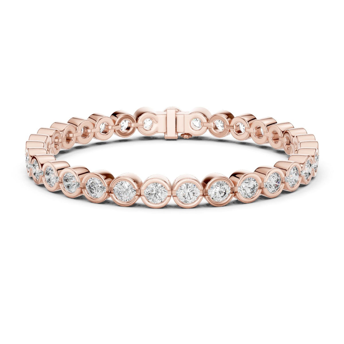 Round Tennis Lab Grown Diamond Bracelet