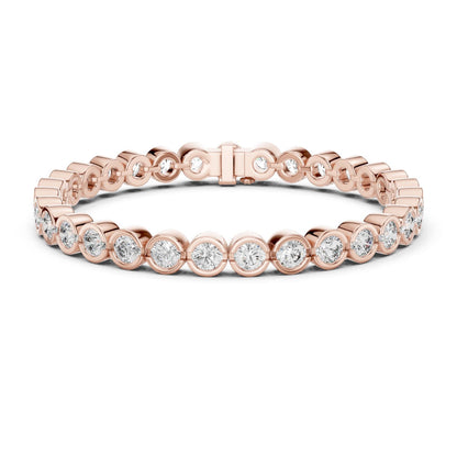 Round Tennis Lab Grown Diamond Bracelet