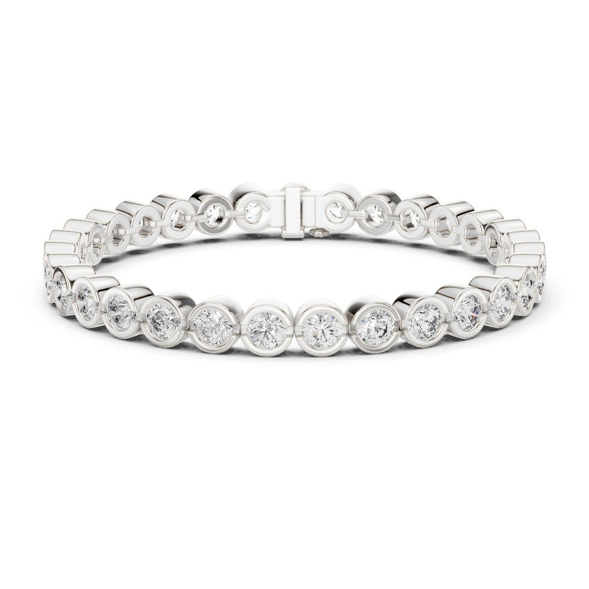 Round Tennis Lab Grown Diamond Bracelet
