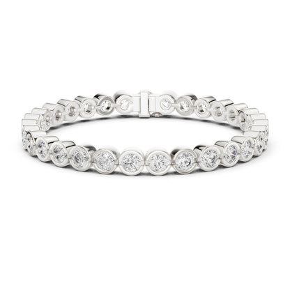 Round Tennis Lab Grown Diamond Bracelet