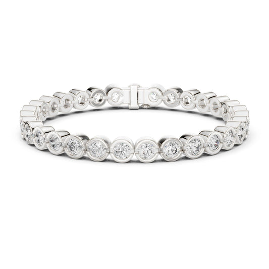 Round Tennis Lab Grown Diamond Bracelet