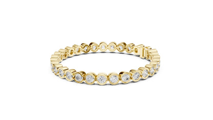 Round Tennis Lab Grown Diamond Bracelet