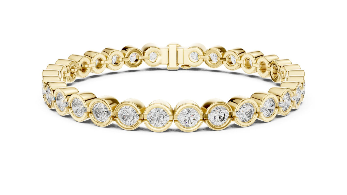 Round Tennis Lab Grown Diamond Bracelet