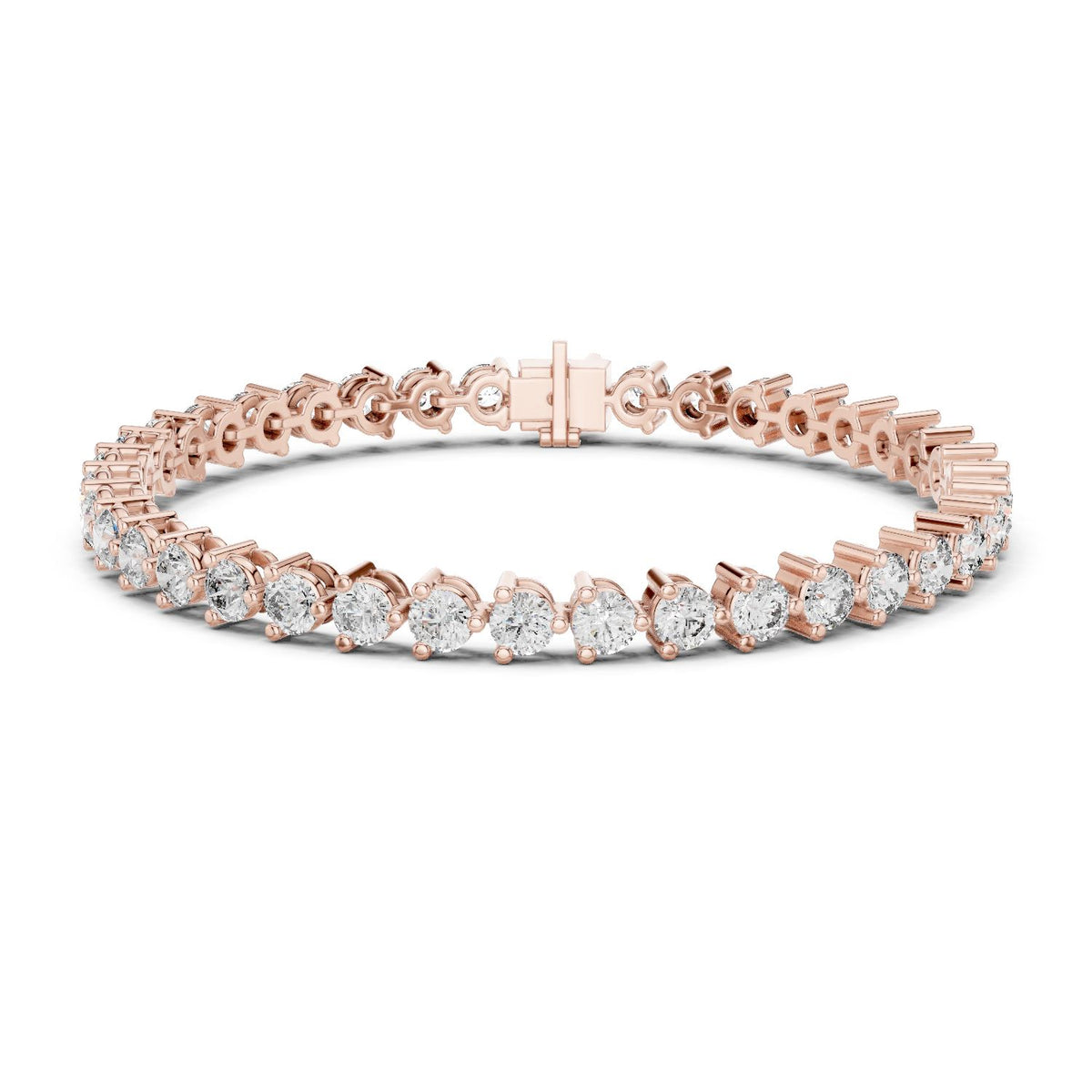 Round Tennis Lab Grown Diamond Bracelet