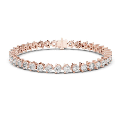 Round Tennis Lab Grown Diamond Bracelet