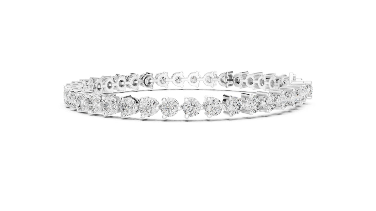 Round Tennis Lab Grown Diamond Bracelet