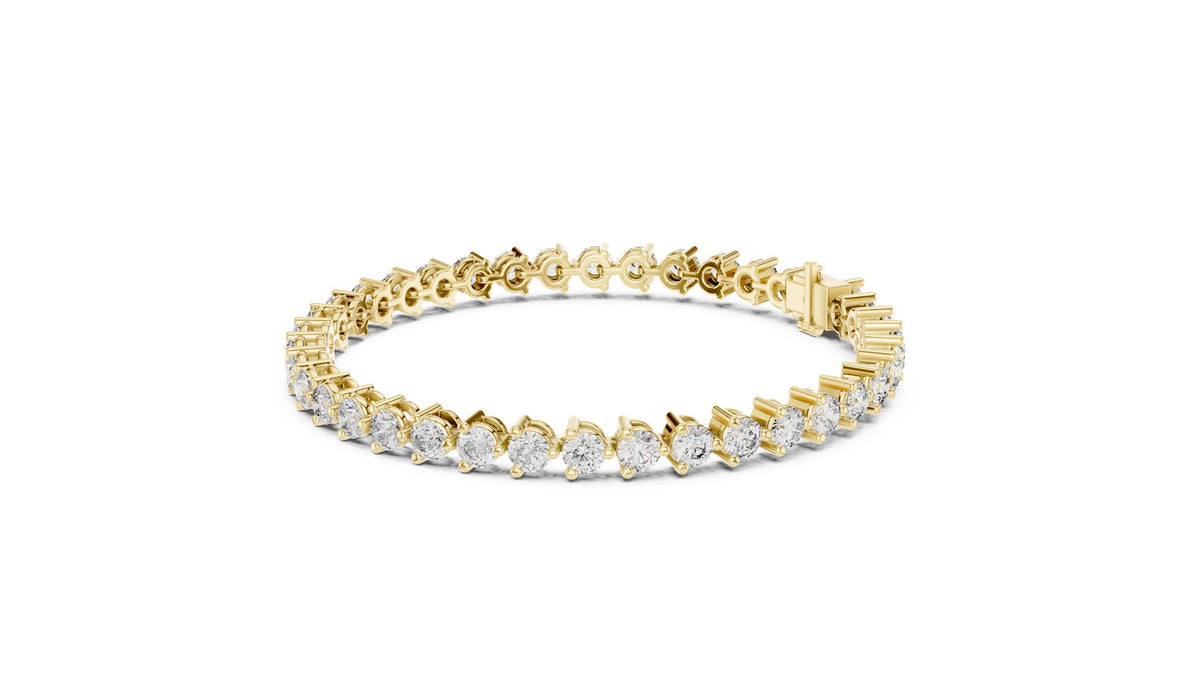 Round Tennis Lab Grown Diamond Bracelet
