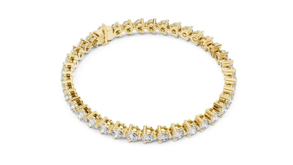 Round Tennis Lab Grown Diamond Bracelet