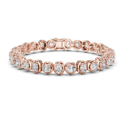 Cushion Tennis Lab Grown Diamond Bracelet