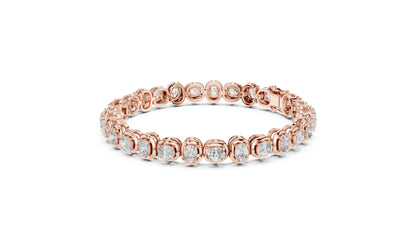 Cushion Tennis Lab Grown Diamond Bracelet