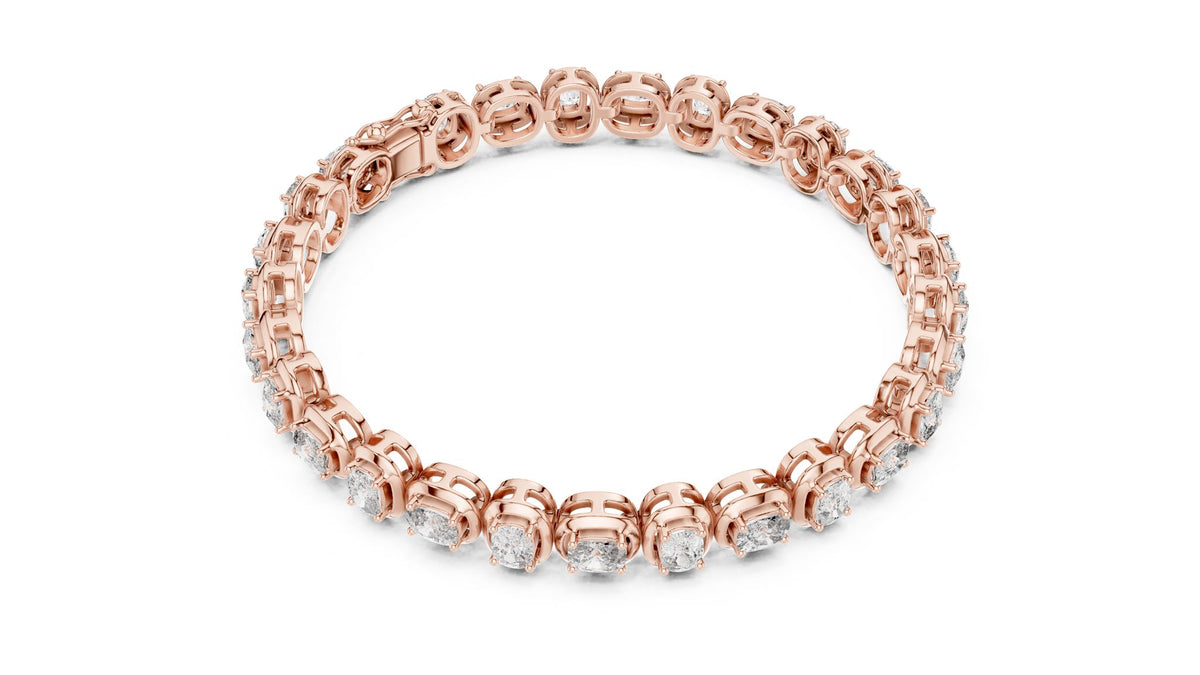 Cushion Tennis Lab Grown Diamond Bracelet