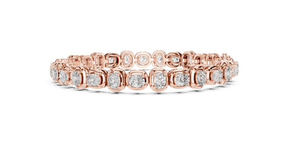 Cushion Tennis Lab Grown Diamond Bracelet