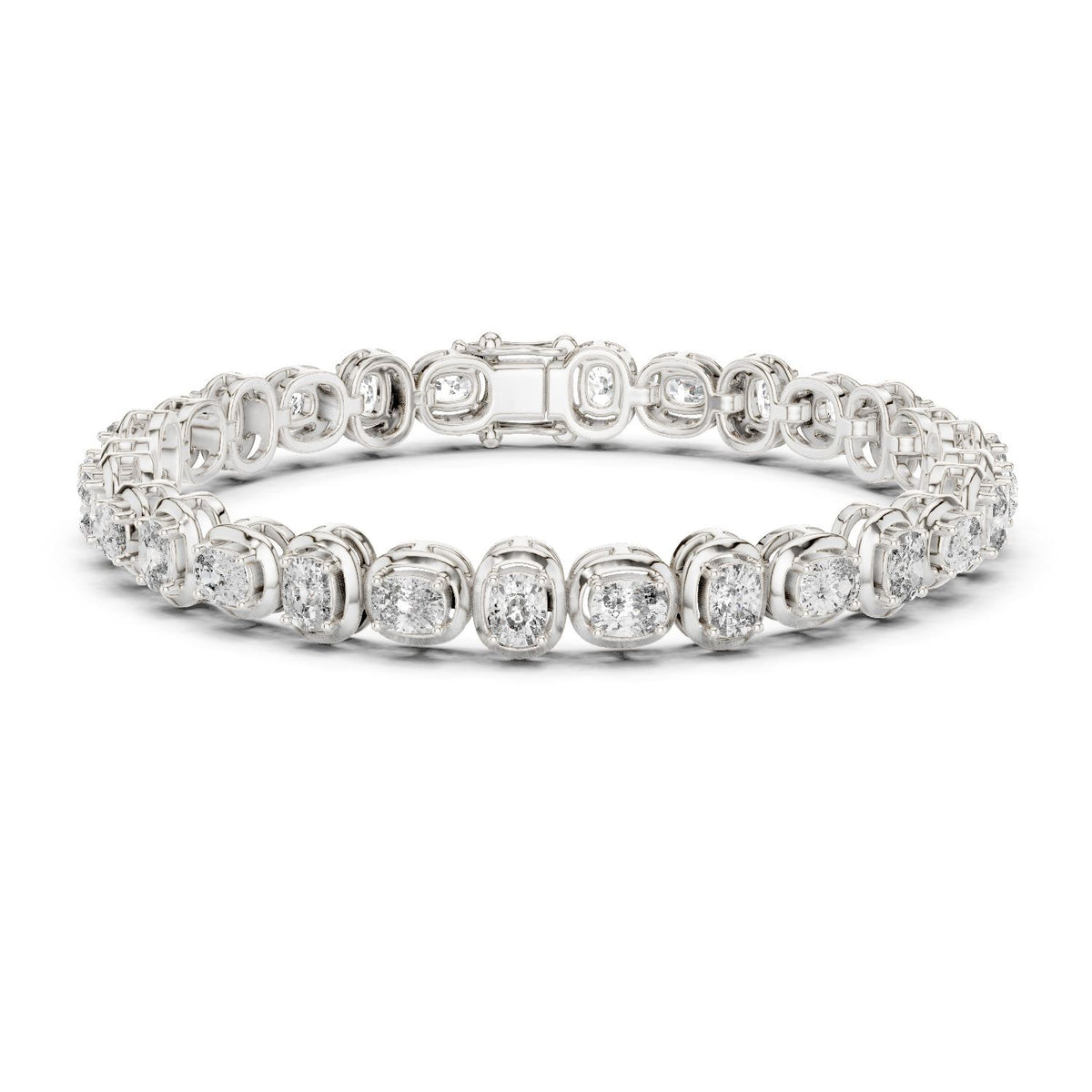 Cushion Tennis Lab Grown Diamond Bracelet