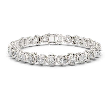 Cushion Tennis Lab Grown Diamond Bracelet