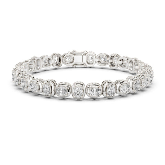 Cushion Tennis Lab Grown Diamond Bracelet