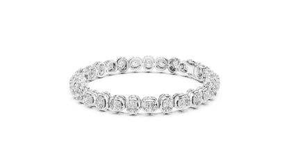 Cushion Tennis Lab Grown Diamond Bracelet