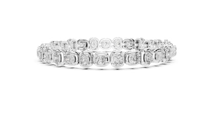 Cushion Tennis Lab Grown Diamond Bracelet