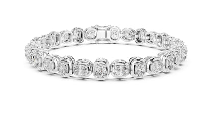 Cushion Tennis Lab Grown Diamond Bracelet