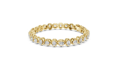 Cushion Tennis Lab Grown Diamond Bracelet