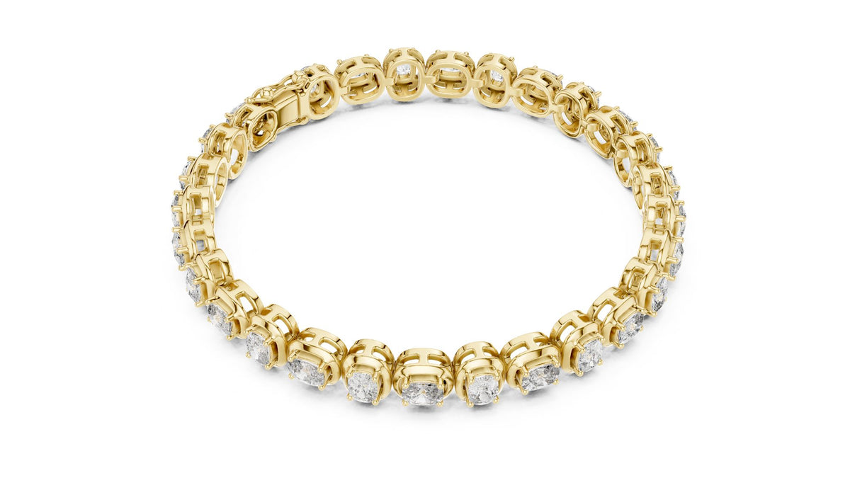 Cushion Tennis Lab Grown Diamond Bracelet