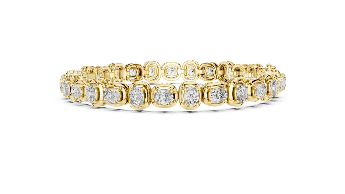 Cushion Tennis Lab Grown Diamond Bracelet