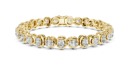Cushion Tennis Lab Grown Diamond Bracelet