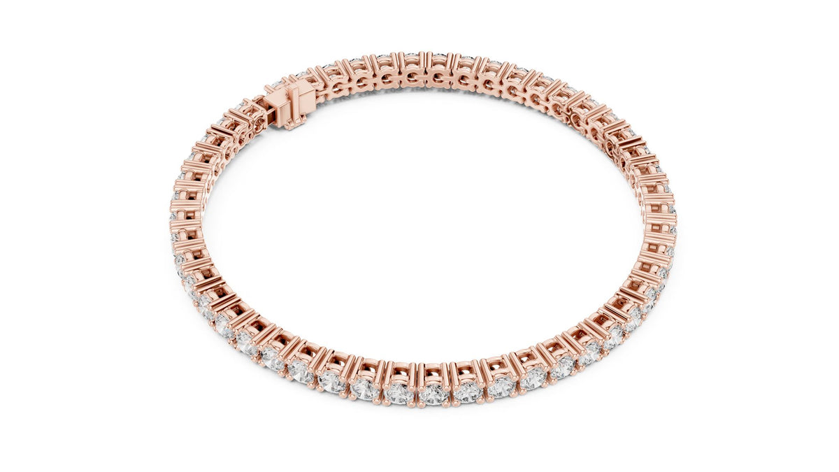 Round Tennis Lab Grown Diamond Bracelet