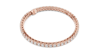Round Tennis Lab Grown Diamond Bracelet
