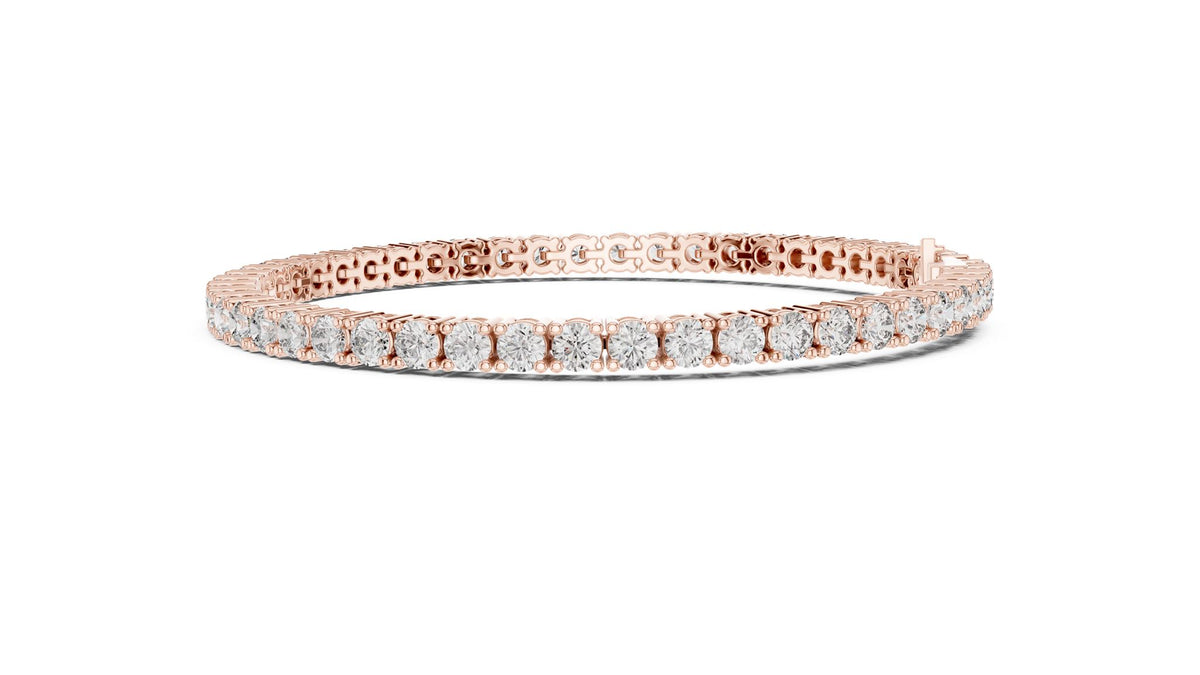 Round Tennis Lab Grown Diamond Bracelet