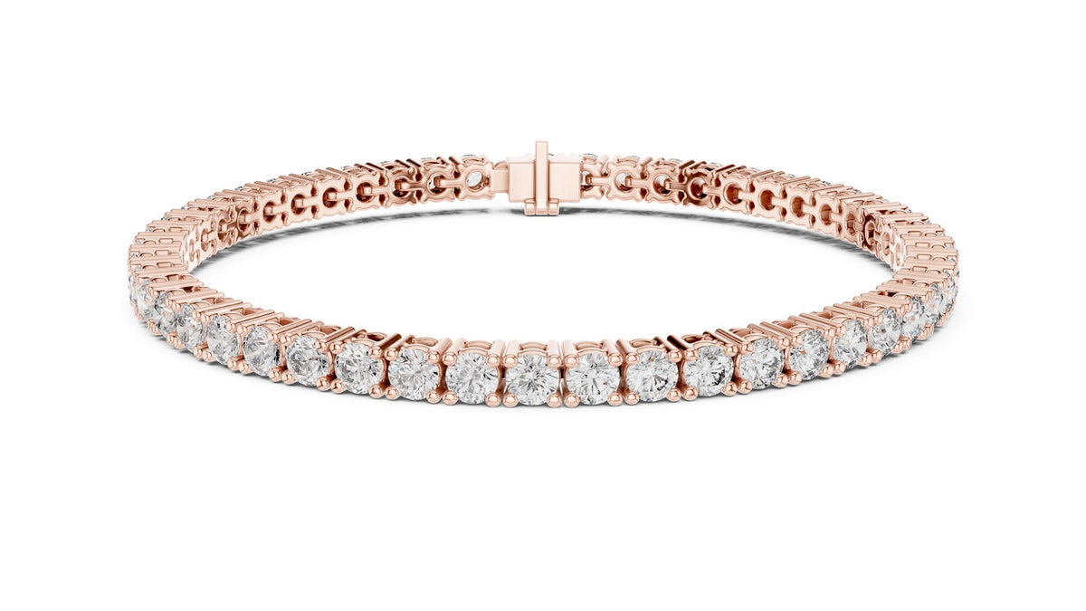 Round Tennis Lab Grown Diamond Bracelet