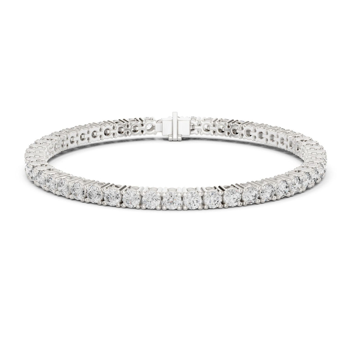 Round Tennis Lab Grown Diamond Bracelet