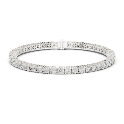 Round Tennis Lab Grown Diamond Bracelet