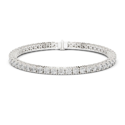 Round Tennis Lab Grown Diamond Bracelet